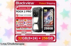 Teléfono resistente Blackview ROCK 2 Pro con mega batería de 15000mAh y pantalla de 6,67” por un precio loco: aprovecha este ofertón que no querrás dejar escapar.