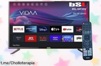 Televisor de 50 pulgadas BSL50T2SV con imagen 4K UHD a un precio increíble, no te lo puedes perder si quieres disfrutar del cine en casa como nunca antes.