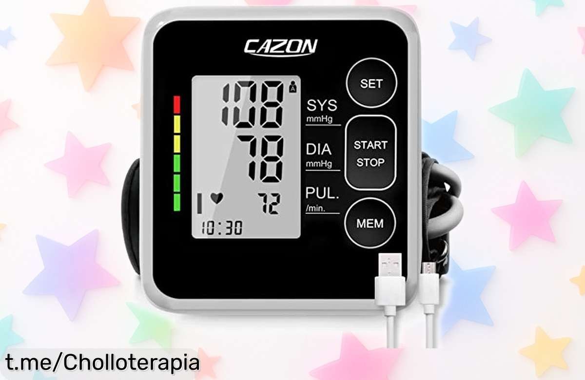 Tensiómetro de brazo CAZON a un precio loco que cuida tu salud al instante, ¡240 mediciones! No dejes pasar este chollazo y controla tu presión sin complicaciones.