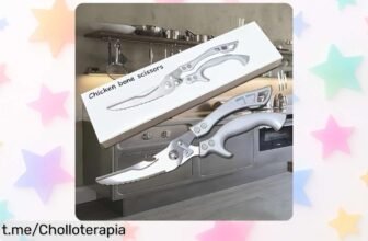 Tijeras de cocina multiusos con acero súper afilado y tornillo seguro ¡Hazlo fácil a un precio brutal que no puedes dejar pasar!