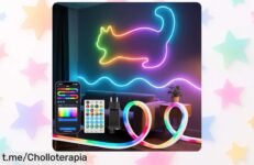 Tira de LED Neon inteligente Aigostar: Dale vida a tu espacio con 39 efectos brillantes, ahora a un precio rebajado que no puedes dejar pasar. ¡Ambiente y diversión en cada rincón!