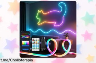 Tira de LED Neon inteligente Aigostar: Dale vida a tu espacio con 39 efectos brillantes, ahora a un precio rebajado que no puedes dejar pasar. ¡Ambiente y diversión en cada rincón!