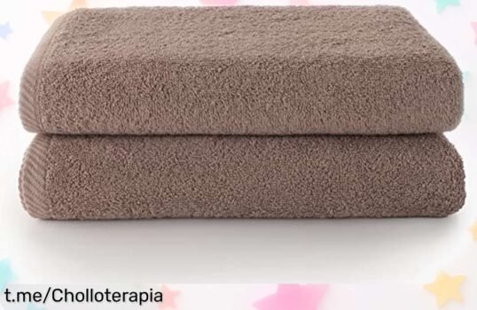 Toallas de baño grandes Top Towel en pack de 2 a un precio loco, secan rápido y no dejan pelusas: ¡hazte con este chollo antes que se agoten!