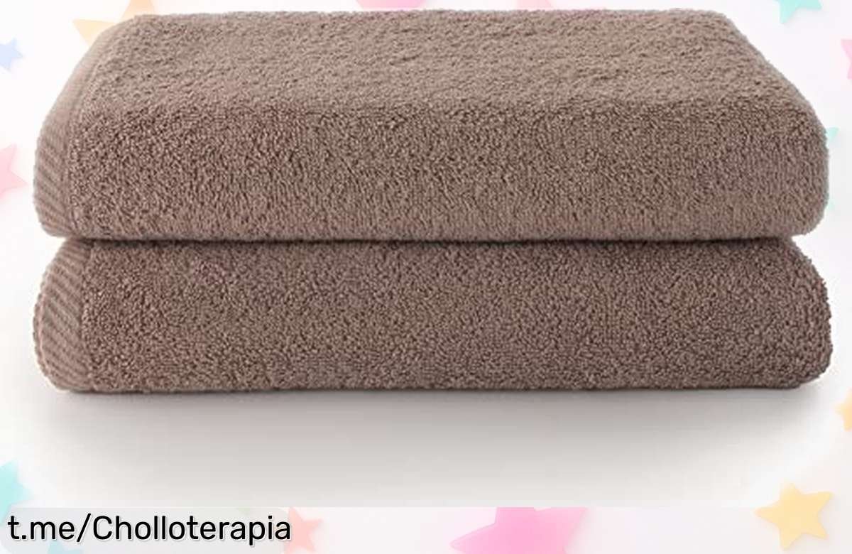 Toallas de baño grandes Top Towel en pack de 2 a un precio loco, secan rápido y no dejan pelusas: ¡hazte con este chollo antes que se agoten!