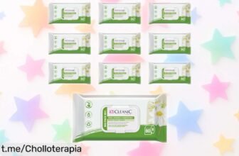 Toallitas húmedas para el WC Cleanic con manzanilla en pack de 800 unidades, ahora a precio loco: limpias, fáciles y listas para usar ¡Hazte con ellas antes que se agoten!