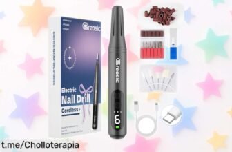 Torno eléctrico Breosic 12 en 1 a precio loco, ¡equípate con el mejor set de manicura profesional y sorprende a todos con uñas perfectas! No te lo pierdas.