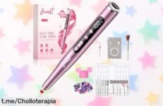 Torno eléctrico para uñas JOREST 13 en 1, tu aliado perfecto para una manicura profesional en casa a un precio rebajado que te dejará sin palabras, dale vida a tus uñas hoy mismo.
