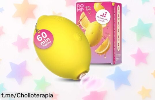 Vibrador succionador de clítoris ROMP Lemon con 10 potentes niveles: un ofertón que transforma tus momentos en pura diversión, ¡aprovéchalo antes de que se acabe!