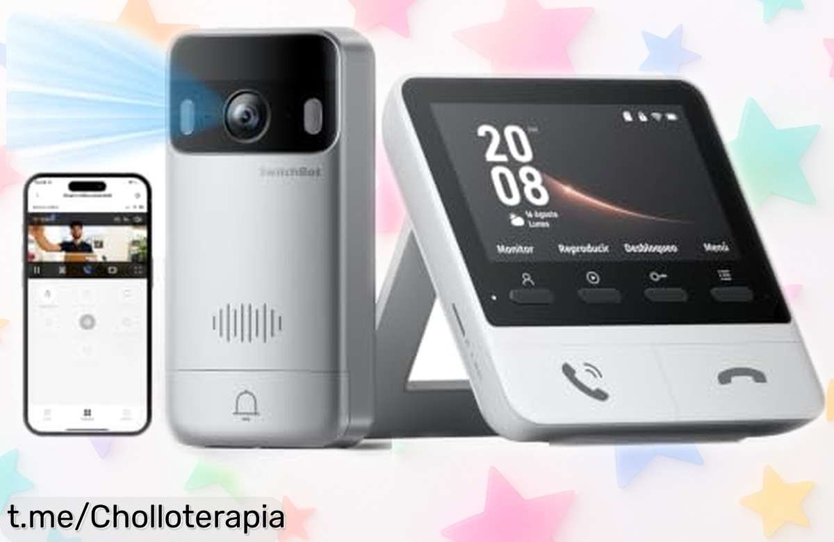 Videoportero con pantalla a color SwitchBot 2K: ¡Oferta increíble para ver quién llama y abrir desde casa a un precio insuperable! No dejes pasar esta oportunidad única.