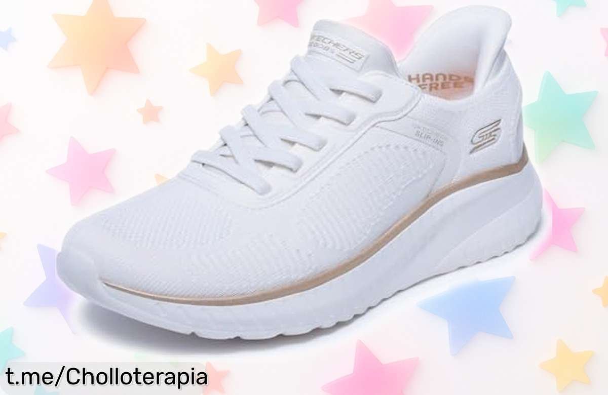 Zapatillas Skechers SlipIns Bobs Squad Chaos, lo más cómodo que vas a hallar: ¡ofertón irresistible para tus pies que no puedes dejar pasar!
