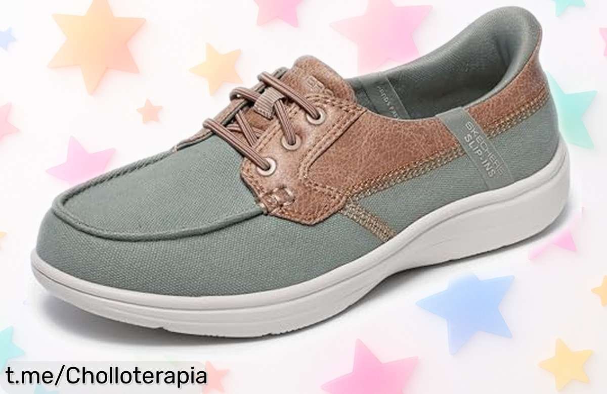 Zapatillas Skechers Slipins Radiant, fáciles de poner y lavar: el calzado vegano que te hará sentir ligero en cada paso por un precio increíblemente bajo. ¡No te lo pierdas!