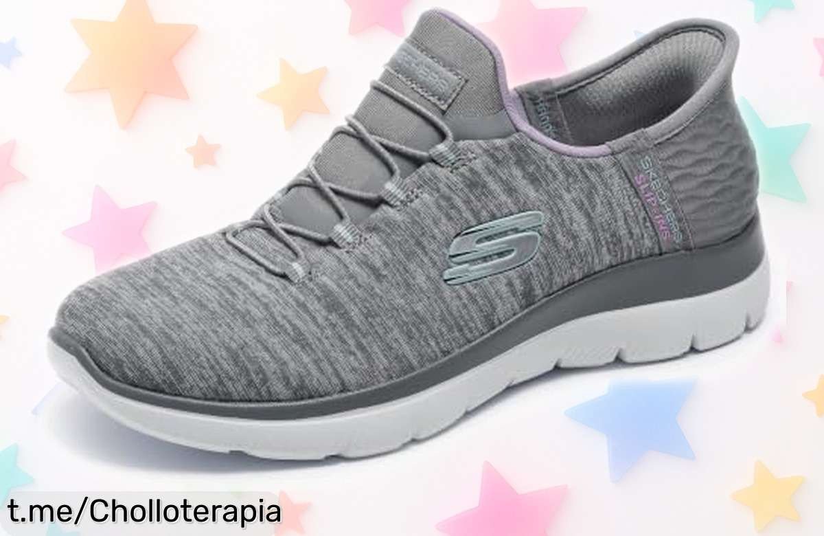Zapatillas Skechers Summits que se ponen solas y sujetan el talón, rebajadas a un precio de escándalo para que camines como nunca ¡No dejes pasar esta oferta!