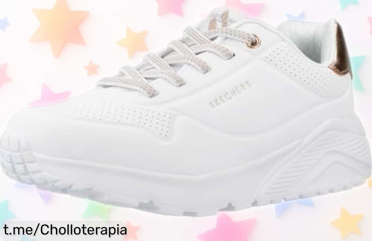 Zapatillas Skechers Uno Lite para chica con cierre Gore, un chollazo que no te puedes perder: frescura todo el día y ahora a un precio de ganga irresistible.