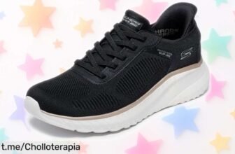 Zapatillas SlipIn Skechers Bobs Squad con espuma viscoelástica, un super chollo fácil de lavar para renovar estilo y comodidad ¡No te quedes sin ellas!