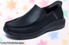 Zapatillas de cuero Skechers Parson Oswin para hombre, rebajadas a un precio locura que no puedes dejar pasar; lucirás increíble y cómodo en cada paso.