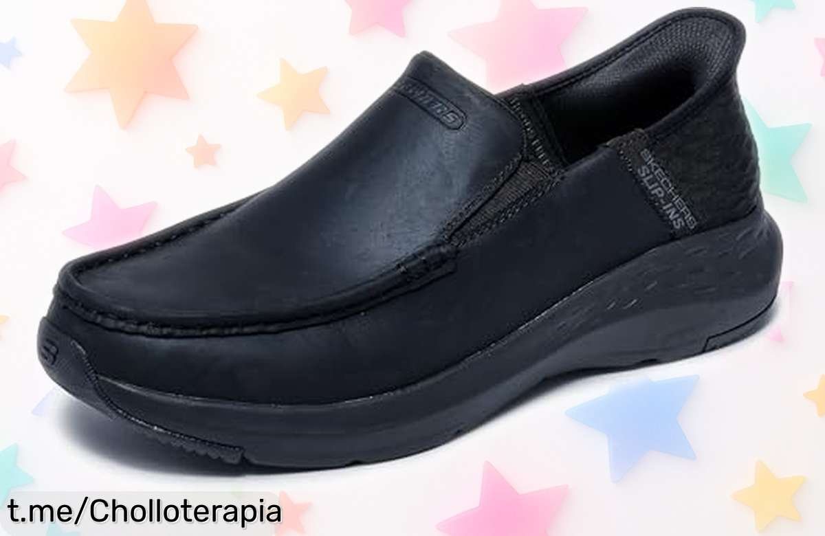 Zapatillas de cuero Skechers Parson Oswin para hombre, rebajadas a un precio locura que no puedes dejar pasar; lucirás increíble y cómodo en cada paso.