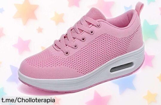 Zapatillas de deporte para mujer con suela antideslizante y plataforma, ¡precio rebajado que te hará saltar de emoción! No pierdas la oportunidad de realzar tu día a día.